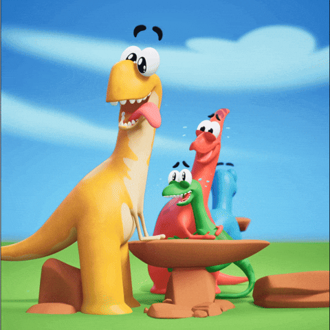 So Excited Omg GIF by Claynosaurz