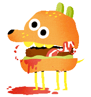 Hungry Dog Sticker