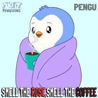 Good Morning Coffee GIF by Pudgy Penguins