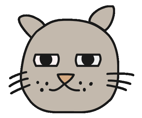 Cat Tears Sticker by Thank You Coffee