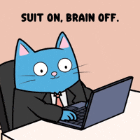 Staring Blue Cat GIF