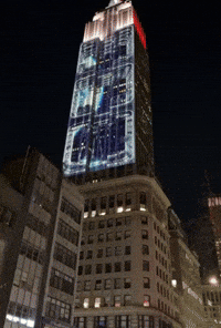 Star Wars Display Projected Onto Empire State Building