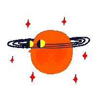 Night Think Sticker by Agnes Gyorfi