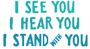 Stand Together I See You Sticker