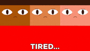 Tired 2D Animation GIF