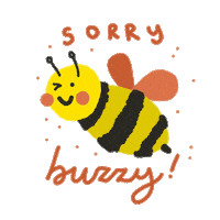 bee wink Sticker