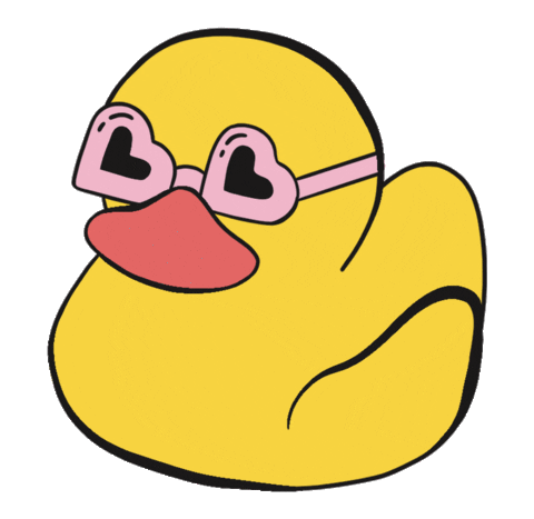 Rubber Duck Sunglasses Sticker by Munchkin
