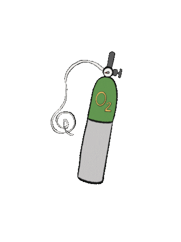 PappasPipedream tank oxygen o2 charly Sticker