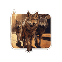 Wolffkraftwolf london wolf wolves streets Sticker