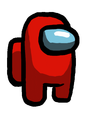 KingArthurr draw sus us astronaut Sticker