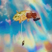 Rainbow Laying Down GIF