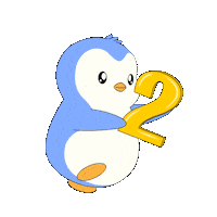 Happy New Year Celebration Sticker by Pudgy Penguins