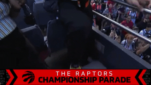 Celebrate Toronto Raptors GIF by NBA