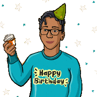 helloall hello birthday happy birthday stars Sticker