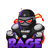 GatherIn gaming angry rage rage quit Sticker