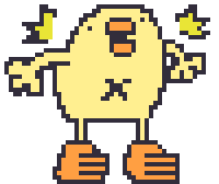 Bird Chicken Sticker by ぴょろりんちょ（ひよこ人間ぴよ）
