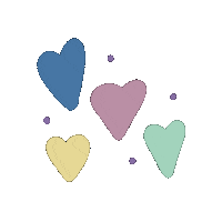 Backtocalley friends stars hearts zodiac Sticker