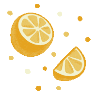 Orange Fruit Sticker
