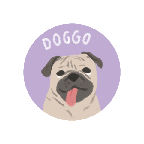 dog Sticker by Serious Studio
