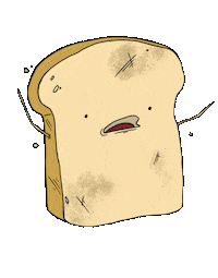 Toast Sticker by crumblytoast