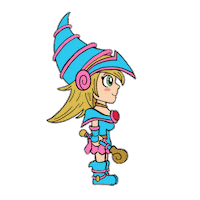 doodle_dayzz anime walking yugioh tcg Sticker