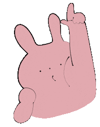 Look Rabbit Sticker