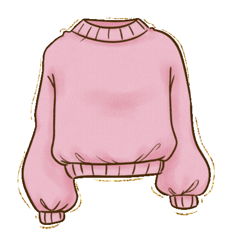Sweater Weather Pink Sticker by Roxy James