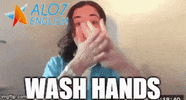 wash hands GIF by ALO7.com