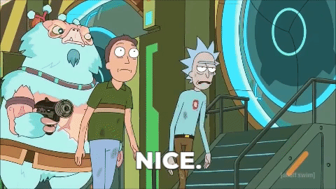 rick and morty wormhole GIF