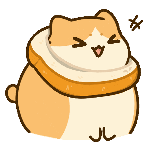 Cats Breadcat Sticker by Bichi Mao
