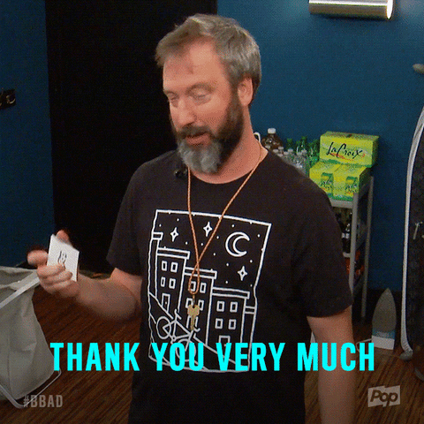 celebrity big brother thank you GIF by Big Brother After Dark