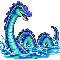 Sea Creature Swimming Sticker