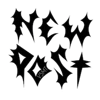 Black Metal Sticker by V5MT