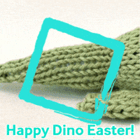 Easter Dinosaur GIF by TeaCosyFolk