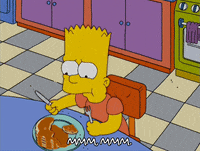 happy bart simpson GIF