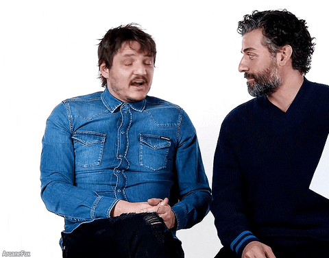 ArcaneFox giphyupload pedro pascal dying oscar isaac GIF