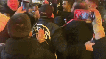 PSG Player Mobbed by Fans After Win