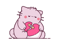 Sad Broken Heart Sticker by Pembe