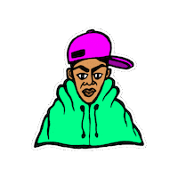 Hiphop Rapper Sticker