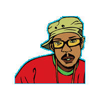 Hiphop Rapper Sticker