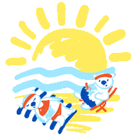 Summer Beach Sticker by ZONKT®