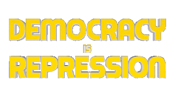 Democracy Sticker by OpticalArtInc.