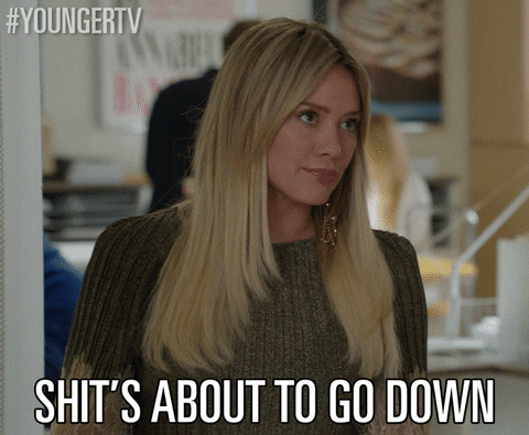 shit's going down tv land GIF by YoungerTV