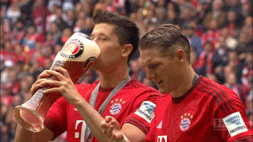 FC Bayern beer showers 