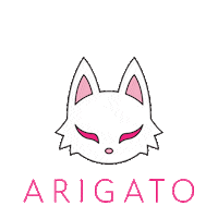 valorandvellum fox thank you kitsune arigato Sticker