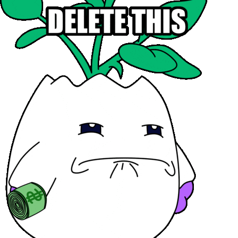 Delete Take The Money Sticker by Magic Eden