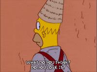 homer simpson smiling GIF