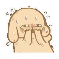 Bunny 流汗 Sticker