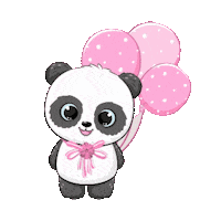 elistorycriativo panda balao niver pandinha Sticker