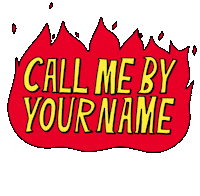Call Me By Your Name Fire Sticker by Bianca Bosso
